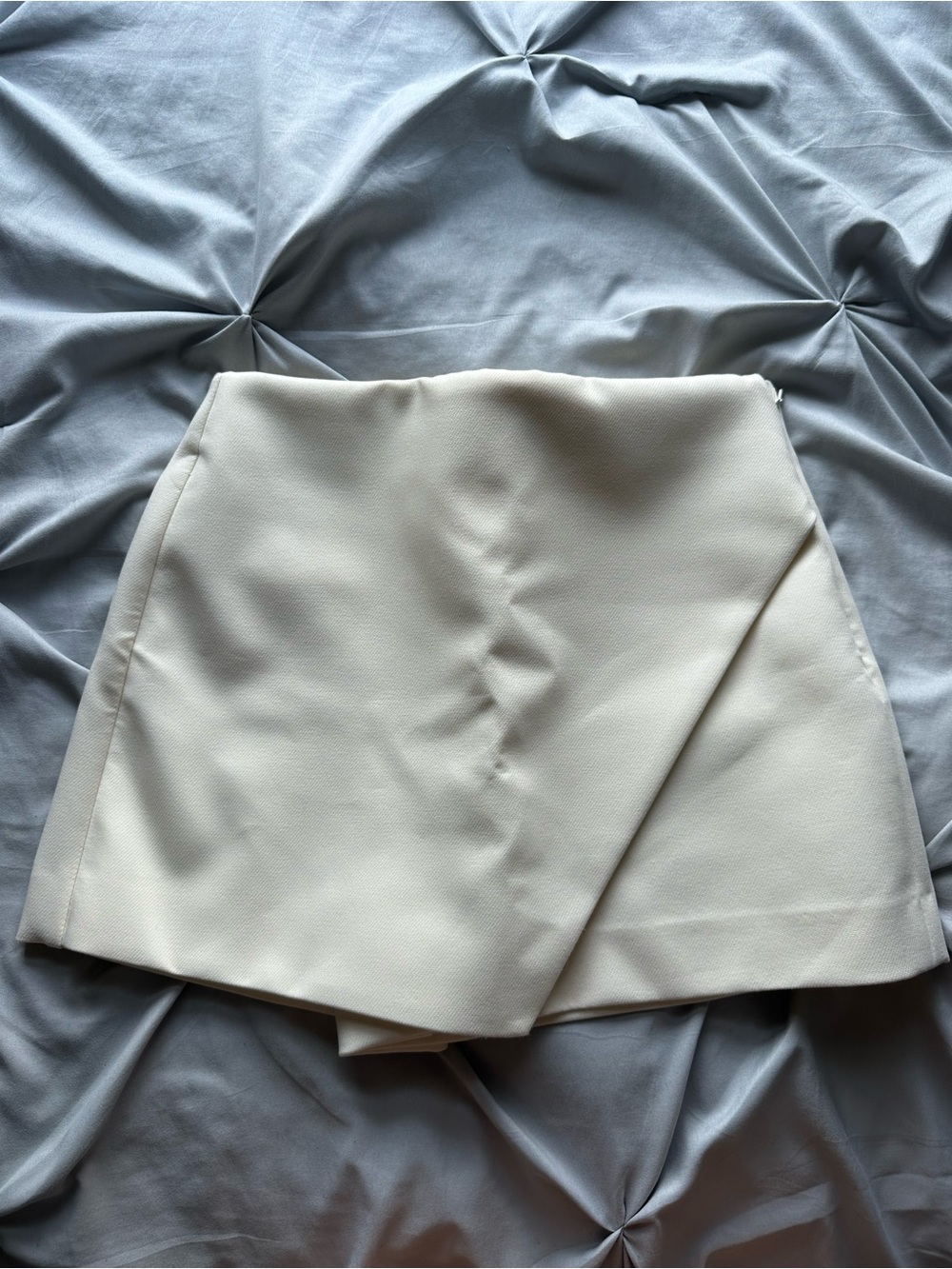 Zara Cream Wrap Skort